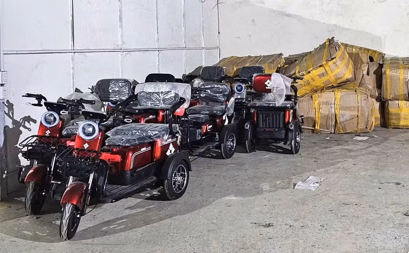 Kho xe điện ba bánh
