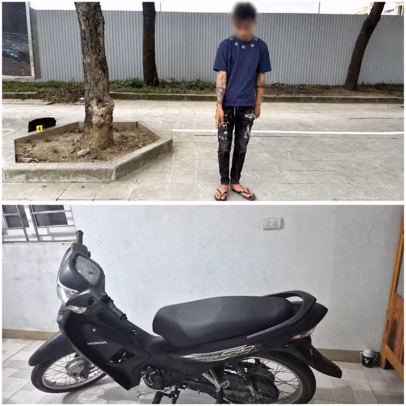 Đối tượng Nguyễn Đình D. cầm đầu nhóm trộm cắp, cùng tang vật của vụ án