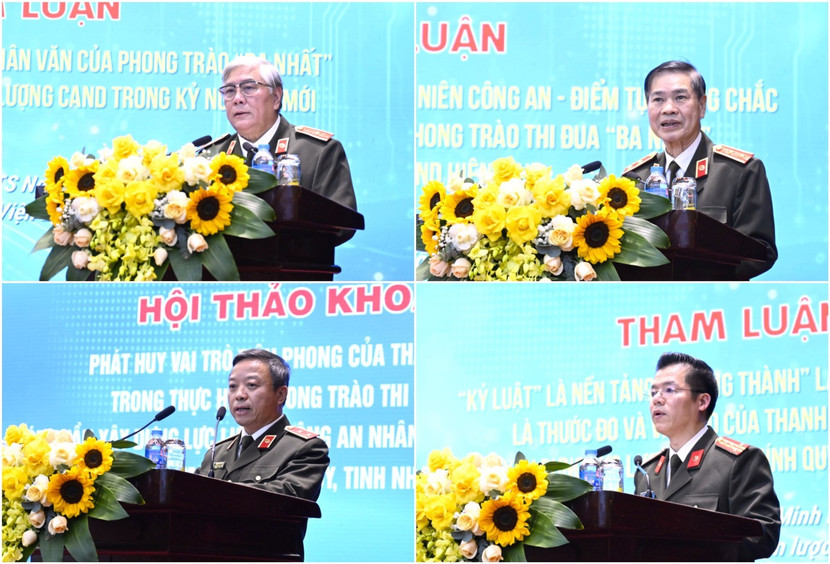 Các đại biểu tham luận tại Hội thảo.