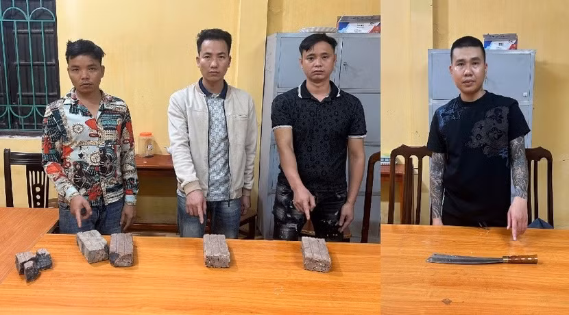 Các đối tượng bị bắt giữ