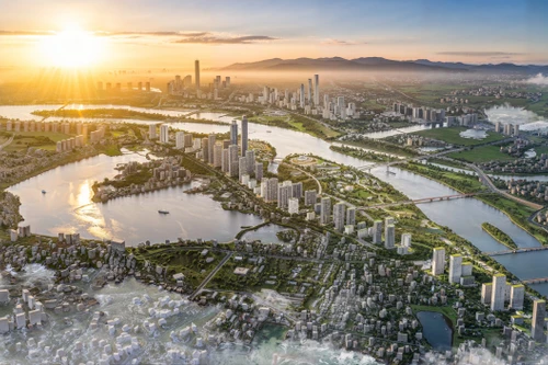 Hà Nội khởi công Dự án đầu tư xây dựng trục Đại lộ cảnh quan sông Hồng