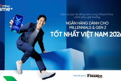 VPBank Prime lần thứ hai liên tiếp được vinh danh “Ngân hàng dành cho Millennials & GenZ tốt nhất Việt Nam 2026”