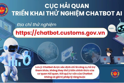 Hải quan thử nghiệm công cụ Chatbot AI hỗ trợ doanh nghiệp