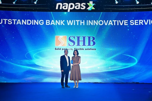SHB nhận giải Ngân hàng xuất sắc về đổi mới sáng tạo, thúc đẩy tương lai thanh toán không tiền mặt