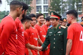 CLB Thể Công Viettel được Bộ trưởng Bộ Quốc phòng động viên, giao nhiệm vụ