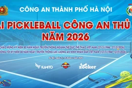 Hấp dẫn giải Pickleball Công an Thủ đô năm 2026
