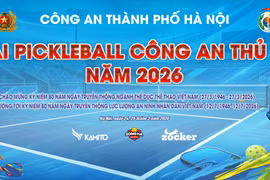 Hấp dẫn giải Pickleball Công an Thủ đô năm 2026