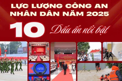 10 dấu ấn nổi bật của lực lượng Công an nhân dân năm 2025