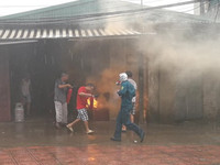 Cư dân phường Phúc Xá khẩn trương với các tình huống cháy giả định