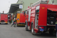 Nhiều lực lượng tham gia diễn tập phương án chữa cháy, cứu nạn