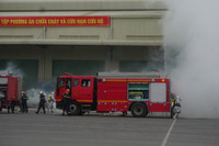 Nhiều lực lượng tham gia diễn tập phương án chữa cháy, cứu nạn