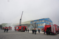 Nhiều lực lượng tham gia diễn tập phương án chữa cháy, cứu nạn