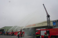 Nhiều lực lượng tham gia diễn tập phương án chữa cháy, cứu nạn