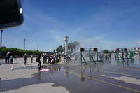 Cuộc thử sức giữa nắng nóng 40 độ C của những người lính cứu hỏa