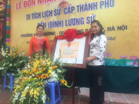 Chùm ảnh: Lễ rước đón bằng di tích lịch sử Đền-Đình Lương Sử