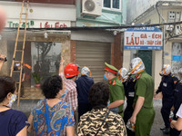 Xử lý tình huống giả định cháy, do đối tượng xấu dùng xăng đốt