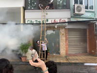 Xử lý tình huống giả định cháy, do đối tượng xấu dùng xăng đốt