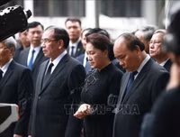 [ẢNH] Lễ truy điệu nguyên Chủ tịch nước, Đại tướng Lê Đức Anh tại Nhà tang lễ Quốc gia