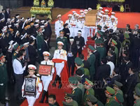 [ẢNH] Lễ truy điệu nguyên Chủ tịch nước, Đại tướng Lê Đức Anh tại Nhà tang lễ Quốc gia