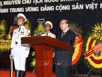 [ẢNH] Lễ truy điệu nguyên Chủ tịch nước, Đại tướng Lê Đức Anh tại Nhà tang lễ Quốc gia