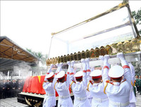 [ẢNH] Lễ truy điệu nguyên Chủ tịch nước, Đại tướng Lê Đức Anh tại Nhà tang lễ Quốc gia