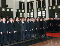 [ẢNH] Lễ truy điệu nguyên Chủ tịch nước, Đại tướng Lê Đức Anh tại Nhà tang lễ Quốc gia