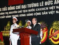 [ẢNH] Lễ truy điệu nguyên Chủ tịch nước, Đại tướng Lê Đức Anh tại Nhà tang lễ Quốc gia