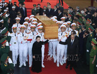 [ẢNH] Lễ truy điệu nguyên Chủ tịch nước, Đại tướng Lê Đức Anh tại Nhà tang lễ Quốc gia