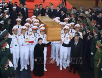 [ẢNH] Lễ truy điệu nguyên Chủ tịch nước, Đại tướng Lê Đức Anh tại Nhà tang lễ Quốc gia