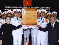 [ẢNH] Lễ truy điệu nguyên Chủ tịch nước, Đại tướng Lê Đức Anh tại Nhà tang lễ Quốc gia