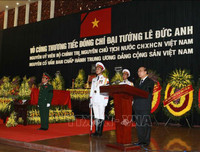 [ẢNH] Lễ truy điệu nguyên Chủ tịch nước, Đại tướng Lê Đức Anh tại Nhà tang lễ Quốc gia