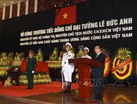 [ẢNH] Lễ truy điệu nguyên Chủ tịch nước, Đại tướng Lê Đức Anh tại Nhà tang lễ Quốc gia