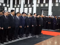 [ẢNH] Lễ truy điệu nguyên Chủ tịch nước, Đại tướng Lê Đức Anh tại Nhà tang lễ Quốc gia