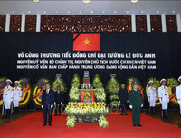 [ẢNH] Lễ truy điệu nguyên Chủ tịch nước, Đại tướng Lê Đức Anh tại Nhà tang lễ Quốc gia