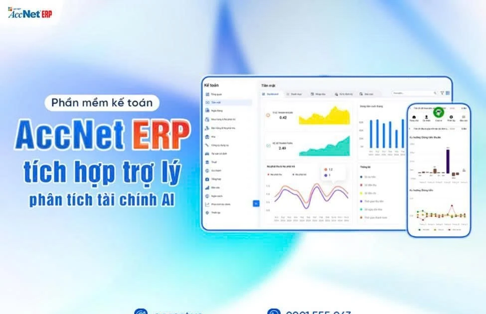 AccNet ERP – Phần mềm kế toán thông minh tích hợp AI tài chính