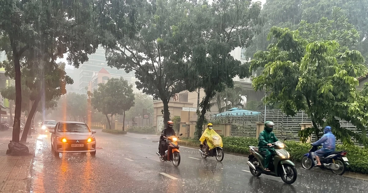 Bắc bộ đón đợt mưa giông mới, cường độ nhiều nơi lên đến 300mm