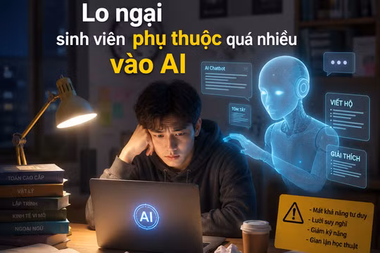 Lo ngại sinh viên phụ thuộc quá nhiều vào AI