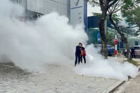 Lực lượng PCCC cơ sở sử dụng phương tiện chữa cháy