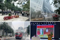 Đồng loạt thực tập phương án chữa cháy, cứu nạn, thoát nạn