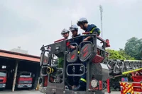 Thiết lập thế trận an toàn cháy, nổ tại điểm bầu cử ở địa bàn xã