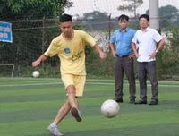 [ẢNH] Á quân THPT Phùng Khắc Khoan tích cực tập dứt điểm trước ngày ra quân