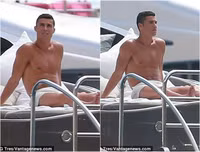 [Ảnh] Ronaldo và bồ xinh phơi mình hưởng gió biển trên du thuyền siêu sang