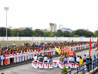 [Ảnh] Sôi nổi ngày khai màn sân chơi bóng đá học sinh THPT lớn nhất Hà Nội