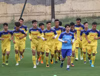 [ẢNH] Trợ lý điển trai người Hàn Quốc gây chú ý ở U23 Việt Nam