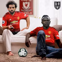 Biếm họa: Salah và Mane khoác áo M.U, rầu rĩ ngồi nhìn Man City qua mặt