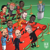Biếm họa: Salah và Mane khoác áo M.U, rầu rĩ ngồi nhìn Man City qua mặt