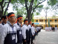Thầy trò trường Nguyễn Thị Minh Khai tưng bừng xuất quân