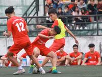 [ẢNH] Cởi nút thắt ghi bàn, ĐKVĐ Trương Định thắng tưng bừng 4-0