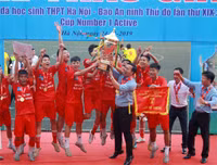 [ẢNH] Toàn cảnh lễ bế mạc, trao giải bóng đá học sinh Hà Nội 2019