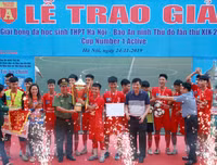 [ẢNH] Toàn cảnh lễ bế mạc, trao giải bóng đá học sinh Hà Nội 2019
